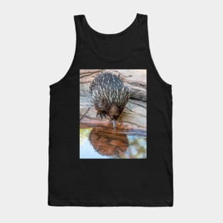 Echidna Enjoying A Cool Drink Tank Top